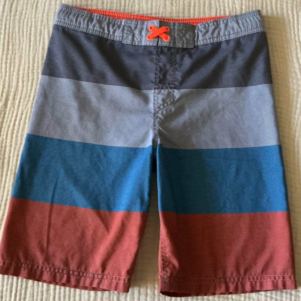 Cat & Jack Red and Gray Mesh Shorts